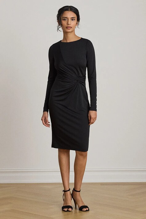 Lauren Ralph Lauren Sukienka czarna gładka 200P14033