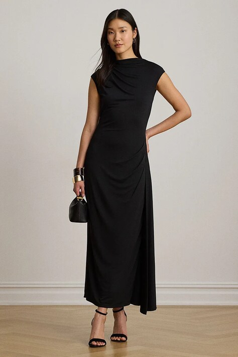 Lauren Ralph Lauren sukienka czarna gładka 200P13958