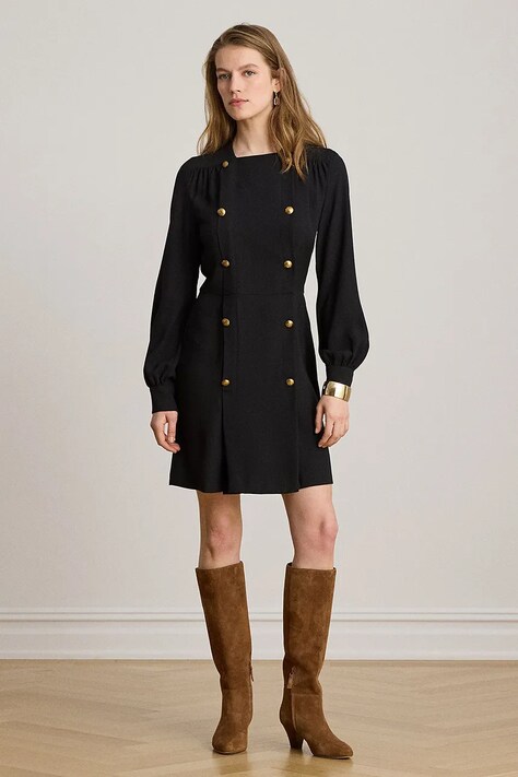 Lauren Ralph Lauren sukienka czarna gładka 200P13731
