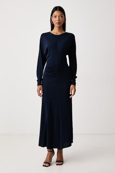 Twinset Vestito in viscosa blu navy liscio 262TT2410