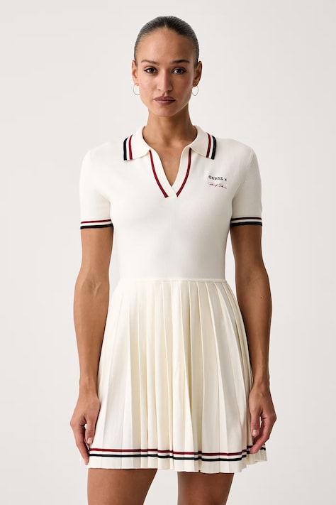 Guess Vestito svasato con viscosa MARILYN bianco W6BK98 Z2277