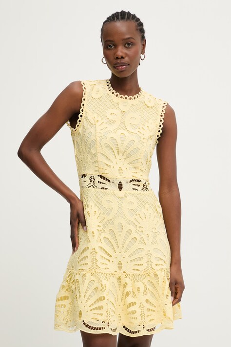 Morgan sukienka letnia ROSLI żółta gładka ROSLI