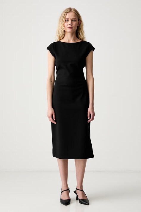 Calvin Klein šaty čierne hladké LV047G232G