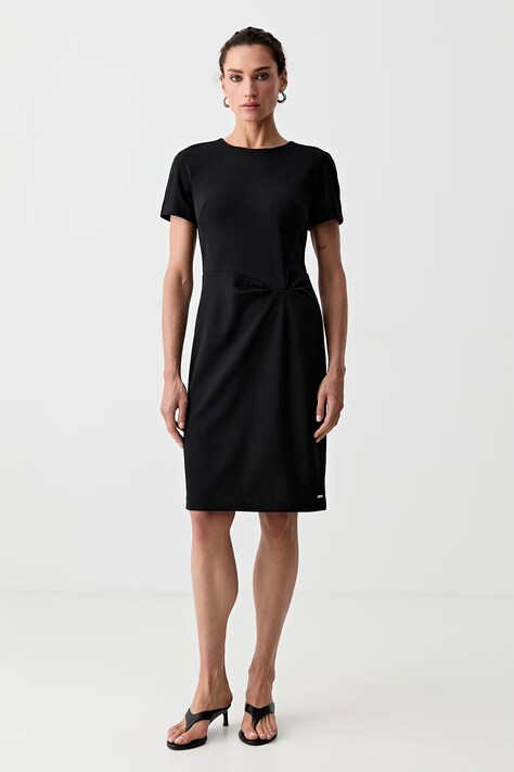Calvin Klein šaty čierne hladké LV044G006G