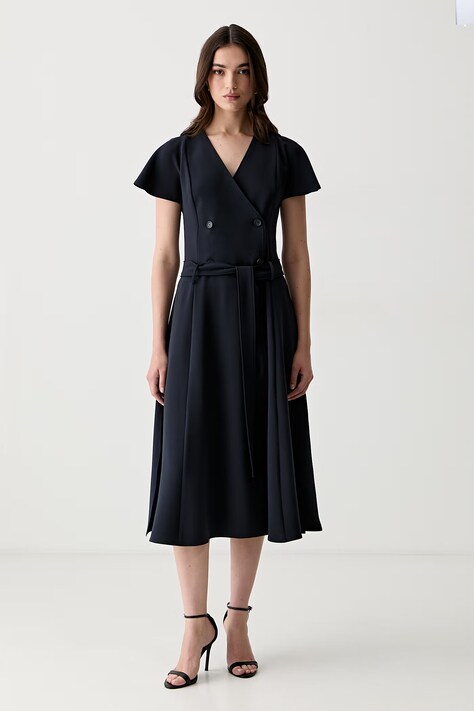 BOSS rochie petrecută Datrena2 bleumarin simplă 50563833