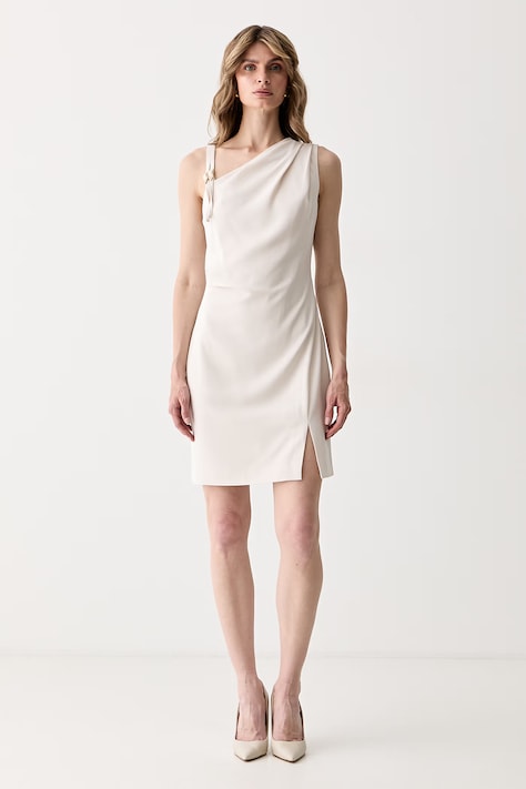 Guess sukienka LIVIA beżowa gładka W6YK28 W2938