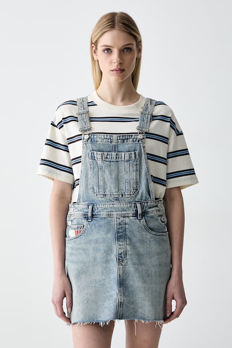Tommy Jeans obleka denim modra DW0DW22874