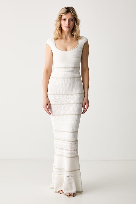 Marciano by Guess sukienka z wiskozą JUMA beżowa G6YK47 Z1131