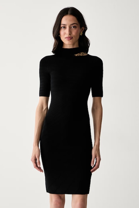Marciano by Guess φόρεμα με βισκόζη KAEDA μαύρο G6YK28 Z1059