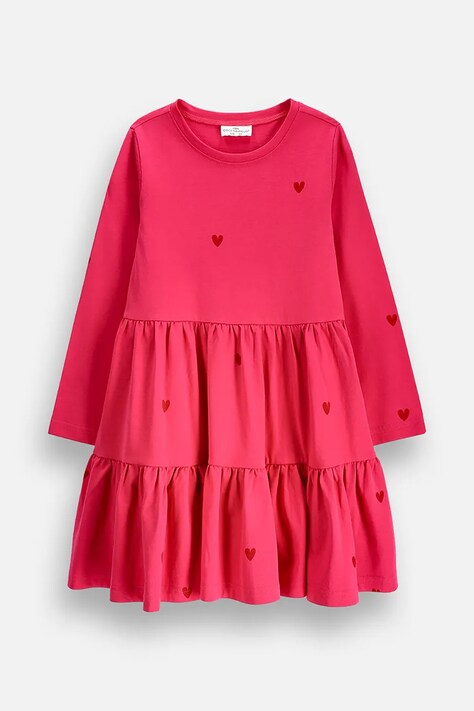 Coccodrillo Šaty bavlněné růžové s potiskem SUPER FUN GIRL KIDS