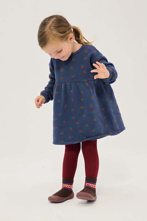 Bobo Choses Haljina od pamuka Stamp Bloom mornarsko plava cvjetna B226AB081