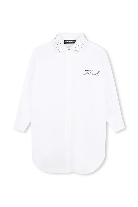 Karl Lagerfeld Σεμιζιέ βαμβακερή λευκή Z31332