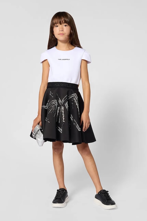 Karl Lagerfeld Babydoll haljina crna Z31328