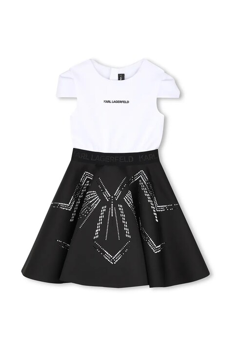 Karl Lagerfeld сукня babydoll — AW26-SUGZOM, чорний — фото 2