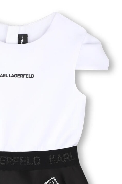Karl Lagerfeld сукня babydoll — AW26-SUGZOM, чорний — фото 4