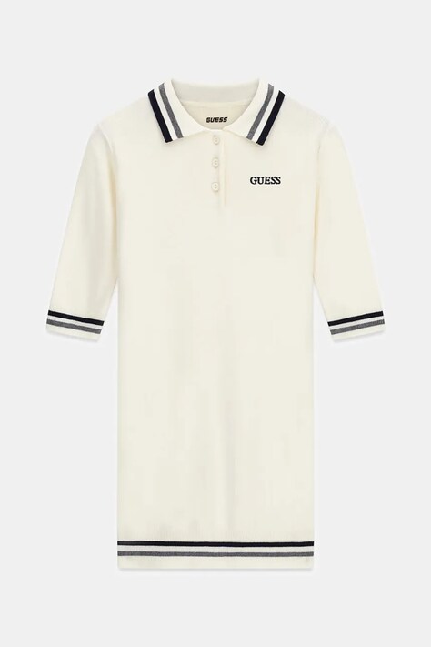 Guess Sukienka sweterkowa z wiskozą beżowa J6BK26 Z1798