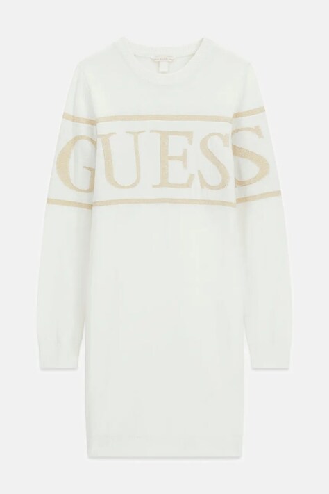 Guess Sukienka z bawełną beżowa J6BK06 Z1295