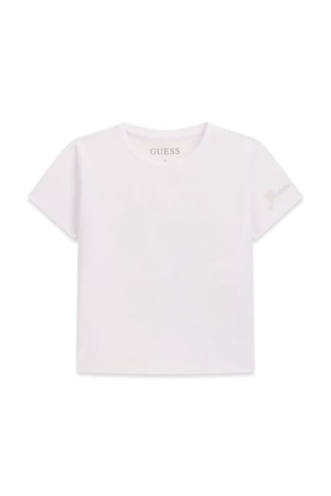 Guess T-shirt dziecięcy bawełniany z elastanem biały J6BG03 K5907