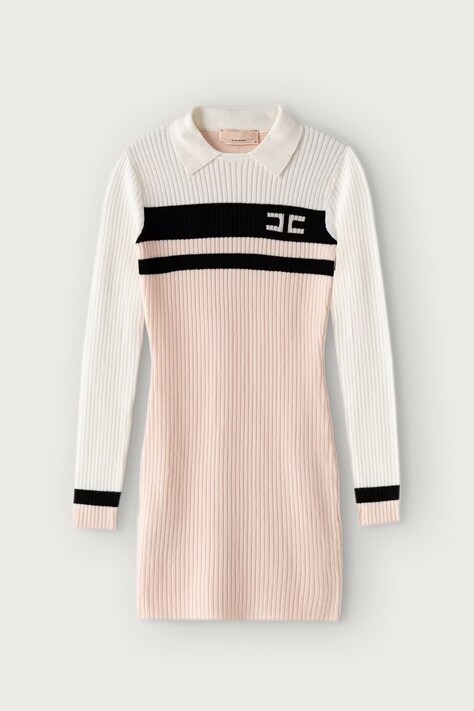 Elisabetta Franchi Haljina s viskozom narančasta EFAB680.C.FL040