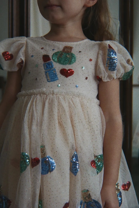 Konges Sløjd Rochie YVONNE PUFF DRESS bej KS106333