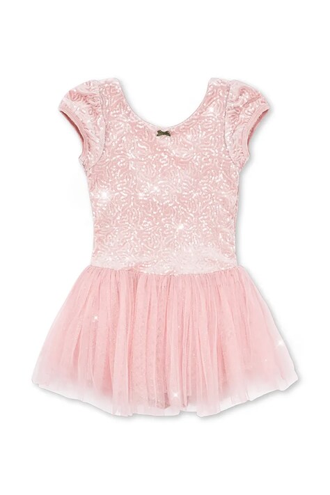 Konges Sløjd Φόρεμα BALLERINA DRESS ροζ με διάτρητα στοιχεία KS107390