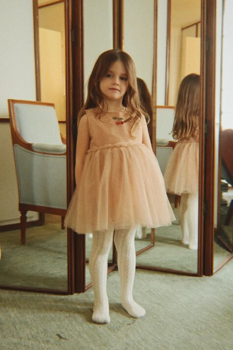Konges Sløjd Sukienka MERLE DRESS różowa KS106158