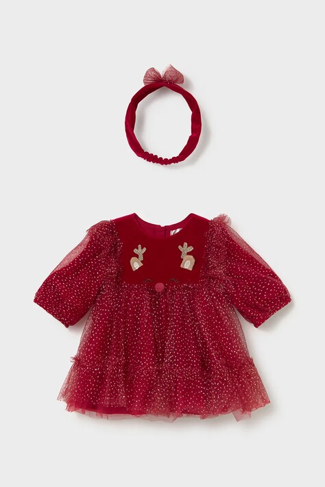 Mayoral Newborn Розкльошена сукня червона 2828