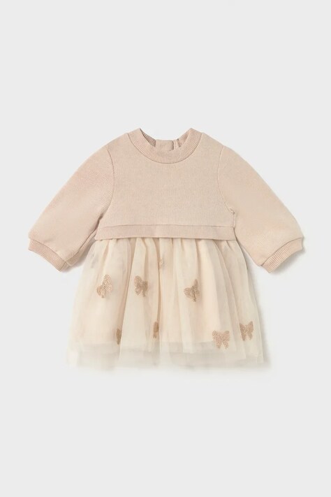 Mayoral Newborn Sukienka babydoll biała 2825