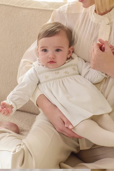 Mayoral Newborn Šaty s rozšíreným strihom biele 2807