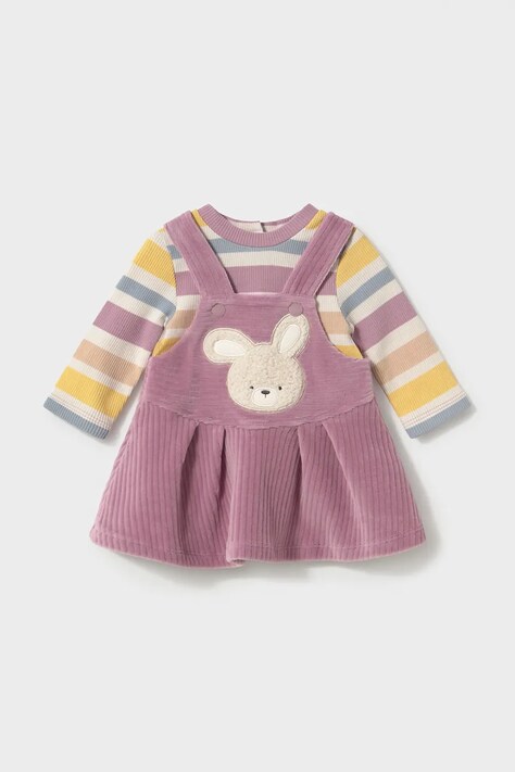 Mayoral Newborn рокля с памук виолетова 2803