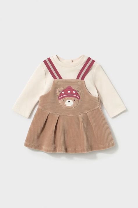 Mayoral Newborn Obleka z bombažem bež 2803