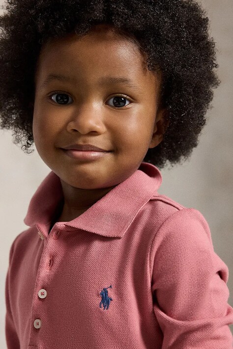 Polo Ralph Lauren сукня бавовняна з еластаном — AW26-SUGZWG, рожевий — фото 5