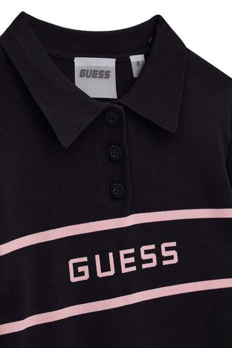 Guess сукня з віскозою — AW26-SUGZZ5, чорний — фото 4