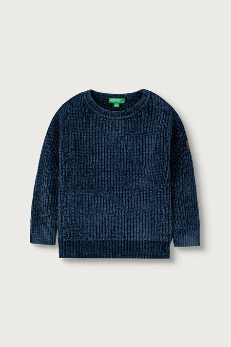 United Colors of Benetton Sweter dziecięcy granatowy 117KG101C