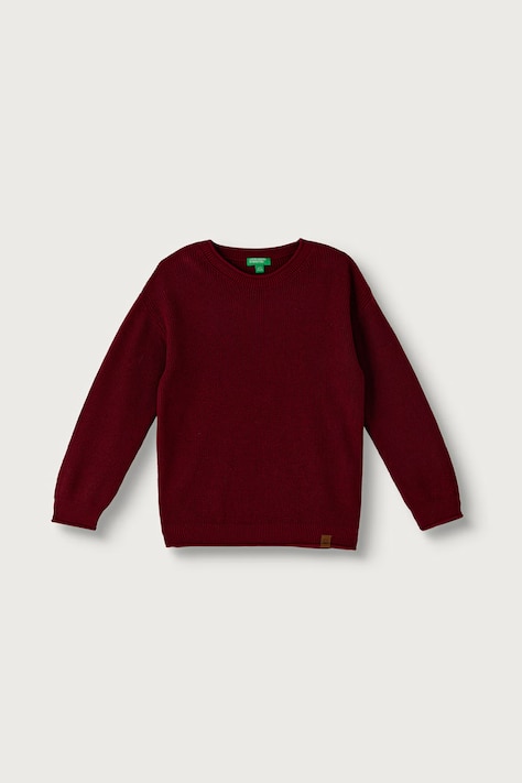United Colors of Benetton Pulover za djecu od pamuka bordo 1ZOJC10AD