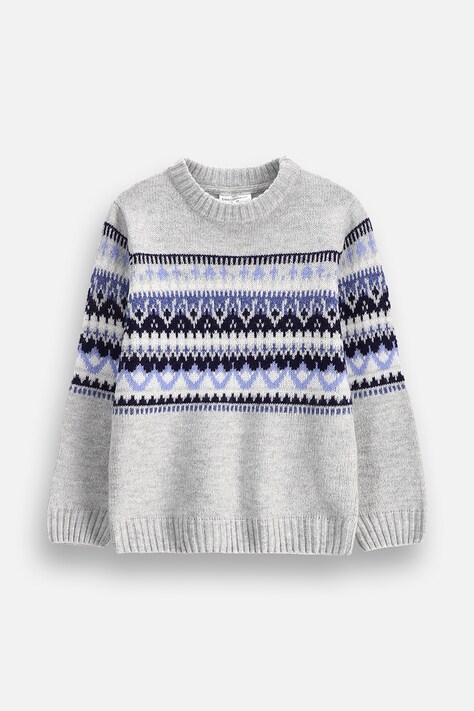 Coccodrillo Sweter dziecięcy szary WINTER ADVENTURE BOY KIDS