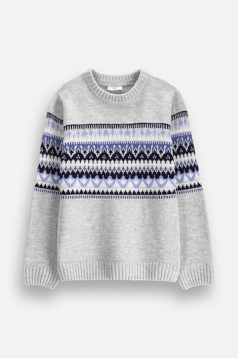 Coccodrillo Sweter dziecięcy szary WINTER ADVENTURE BOY JUNIOR