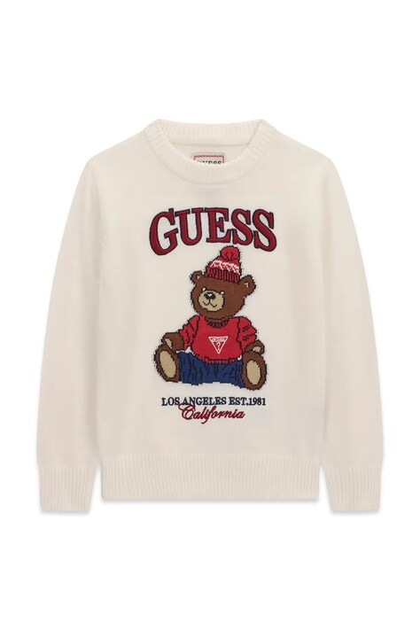Guess Sweter dziecięcy biały N6BR03 Z1393