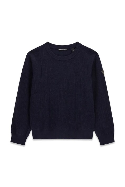 Guess Sweter dziecięcy z wiskozą granatowy L6BR04 Z1590