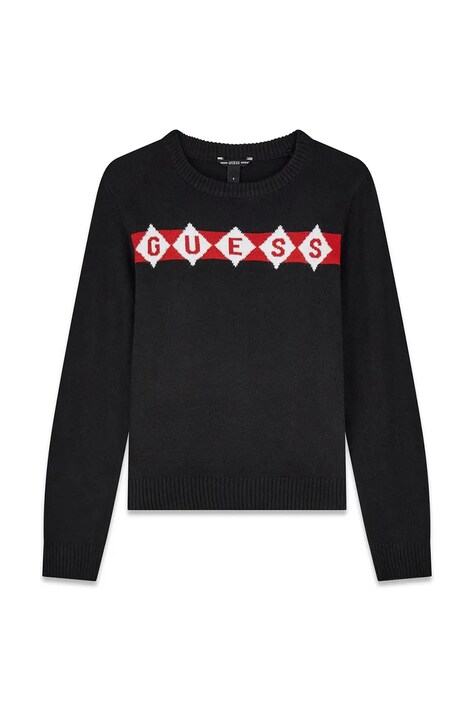 Guess Sweter dziecięcy czarny L6BR02 Z1493