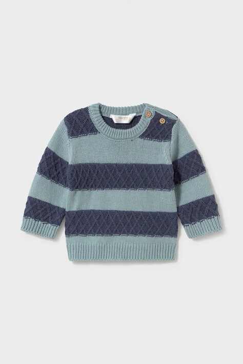 Mayoral Newborn maglione per neonati con cotone blu 2305
