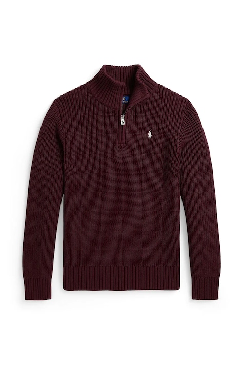 Polo Ralph Lauren Sweter dziecięcy bawełniany bordowy 323B26119004