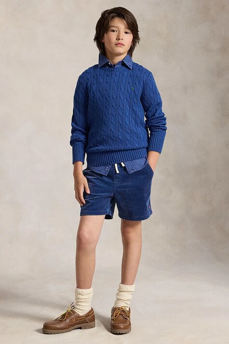 Polo Ralph Lauren светр дитячий бавовняний — AW26-SWBZY0, блакитний — фото 4