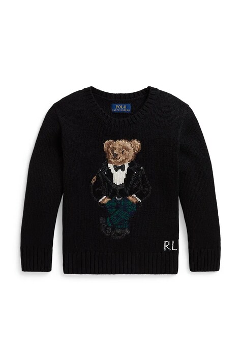 Polo Ralph Lauren Sweter dziecięcy czarny 322B29194001