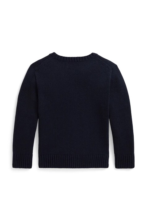 Polo Ralph Lauren Sweter dziecięcy bawełniany granatowy 322B28343001