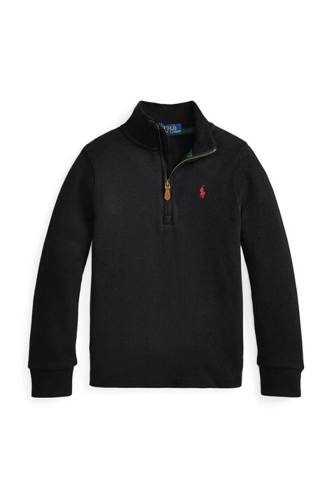 Polo Ralph Lauren Pulover za djecu od pamuka crni 322B28079002