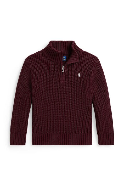 Polo Ralph Lauren пуловер за деца от памук бордо 322B26119001