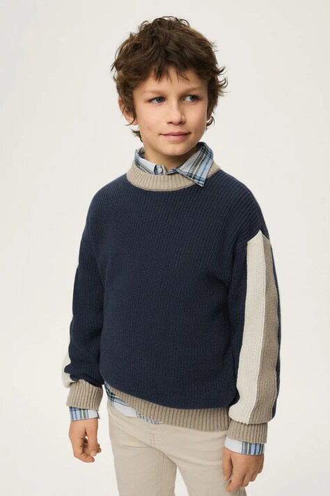 Mayoral maglione per bambini in cotone blu navy 7328