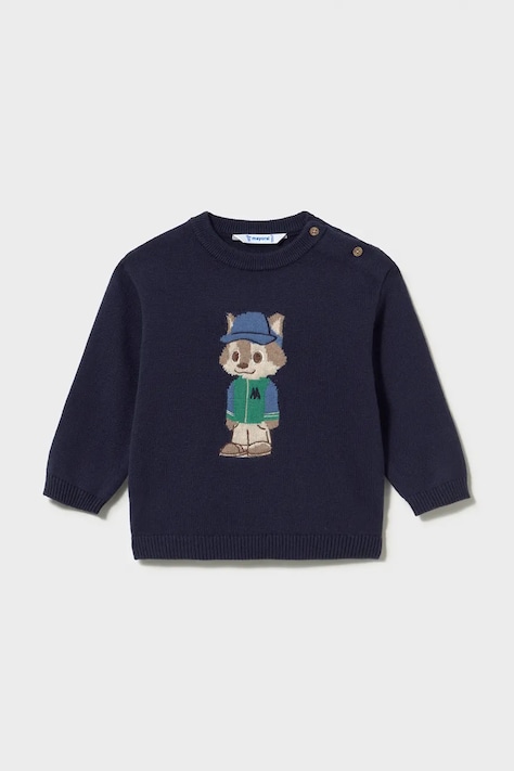 Mayoral maglione per bambini con misto lana blu navy 2377