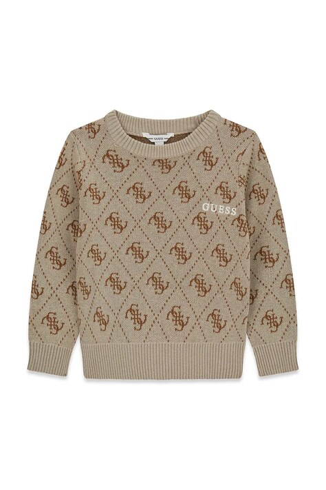 Guess sweter dziecięcy beżowy N6YR05 Z0902